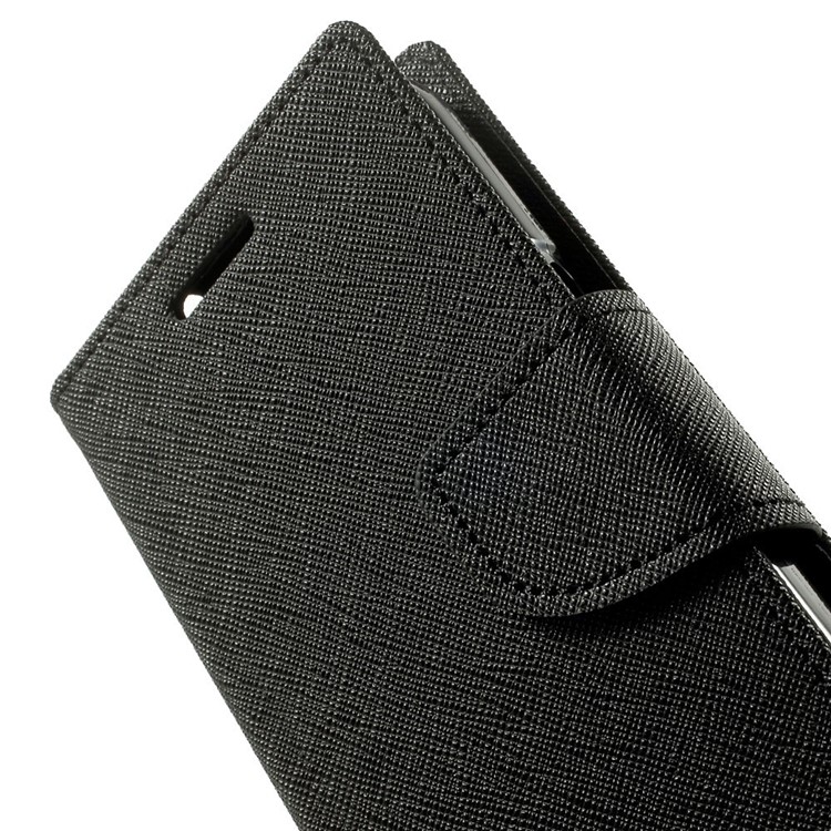 Mercury GOOSPERY Fancy Diary Leather Wallet Cover for Samsung Galaxy Core Prime SM-G360 - Black-7