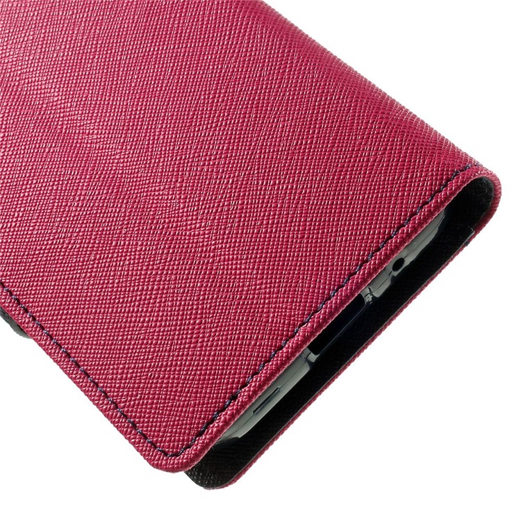 Mercury GOOSPERY Fancy Diary Leather Wallet Case for Samsung Galaxy Core Prime SM-G360 - Rose-8