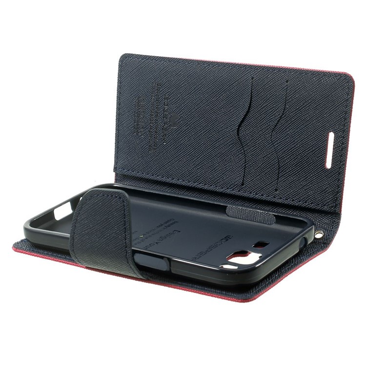 Mercury GOOSPERY Fancy Diary Leather Wallet Case for Samsung Galaxy Core Prime SM-G360 - Rose-9