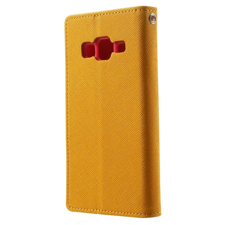 Mercury GOOSPERY Fancy Diary Leather Wallet Case for Samsung Galaxy Core Prime SM-G360 - Orange-2