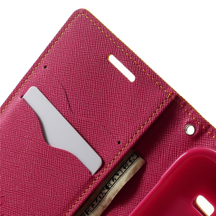 Mercury GOOSPERY Fancy Diary Leather Wallet Case for Samsung Galaxy Core Prime SM-G360 - Orange-5