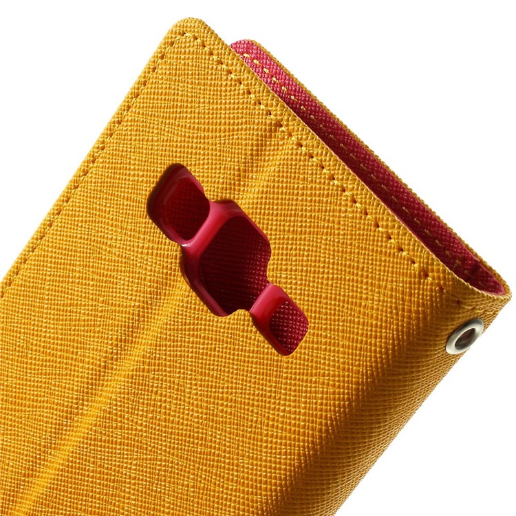 Mercury GOOSPERY Fancy Diary Leather Wallet Case for Samsung Galaxy Core Prime SM-G360 - Orange-6