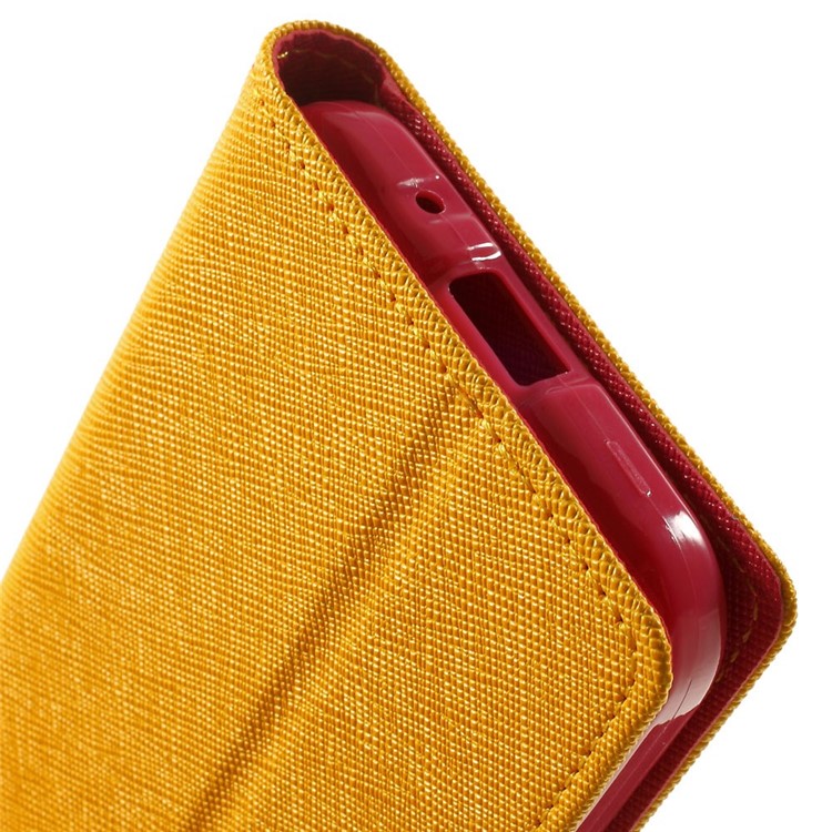 Mercury GOOSPERY Fancy Diary Leather Wallet Case for Samsung Galaxy Core Prime SM-G360 - Orange-8