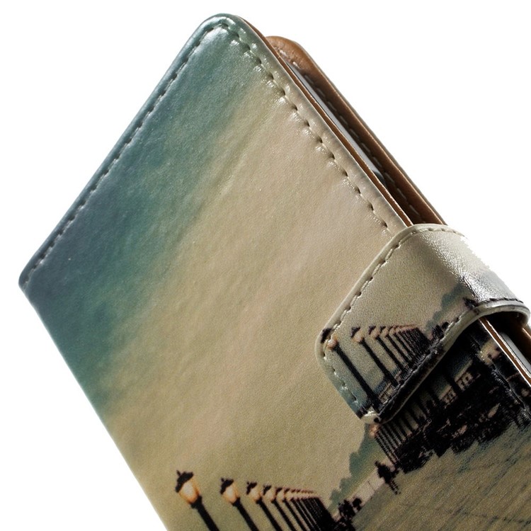 Wallet Leather Case for Samsung Galaxy Ace 4 SM-G357FZ / Ace Style LTE G357 - Bridge & Passerby-7
