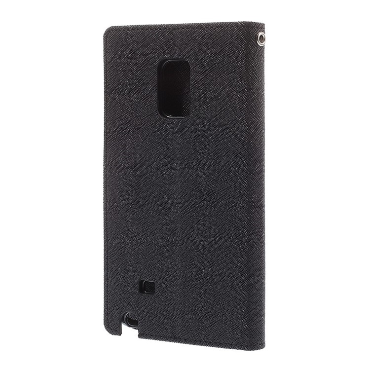 MERCURY Goospery Fancy Diary for Samsung Galaxy Note Edge SM-N915A SM-N915V Wallet Leather Stand Case - Black-2