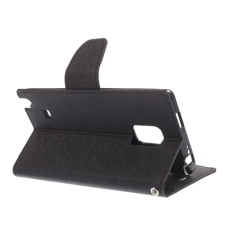 MERCURY Goospery Fancy Diary for Samsung Galaxy Note Edge SM-N915A SM-N915V Wallet Leather Stand Case - Black-5