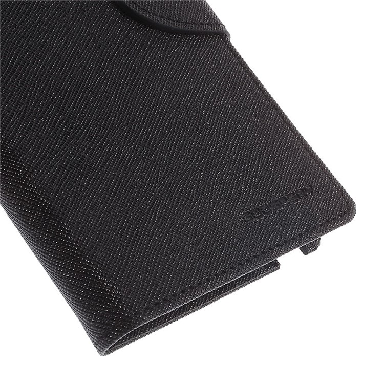 MERCURY Goospery Fancy Diary for Samsung Galaxy Note Edge SM-N915A SM-N915V Wallet Leather Stand Case - Black-8