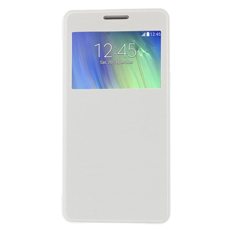 View Window Leather Case for Samsung Galaxy A5 SM-A500F - White-2
