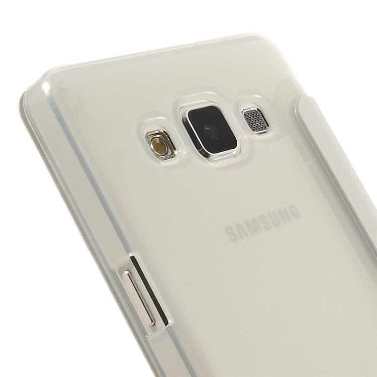 View Window Leather Case for Samsung Galaxy A5 SM-A500F - White-5