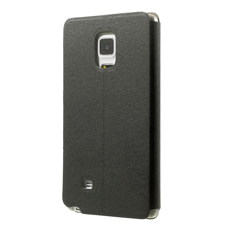 Window View Leather Case for Samsung Galaxy Note Edge SM-N915A SM-N915V - Black-2