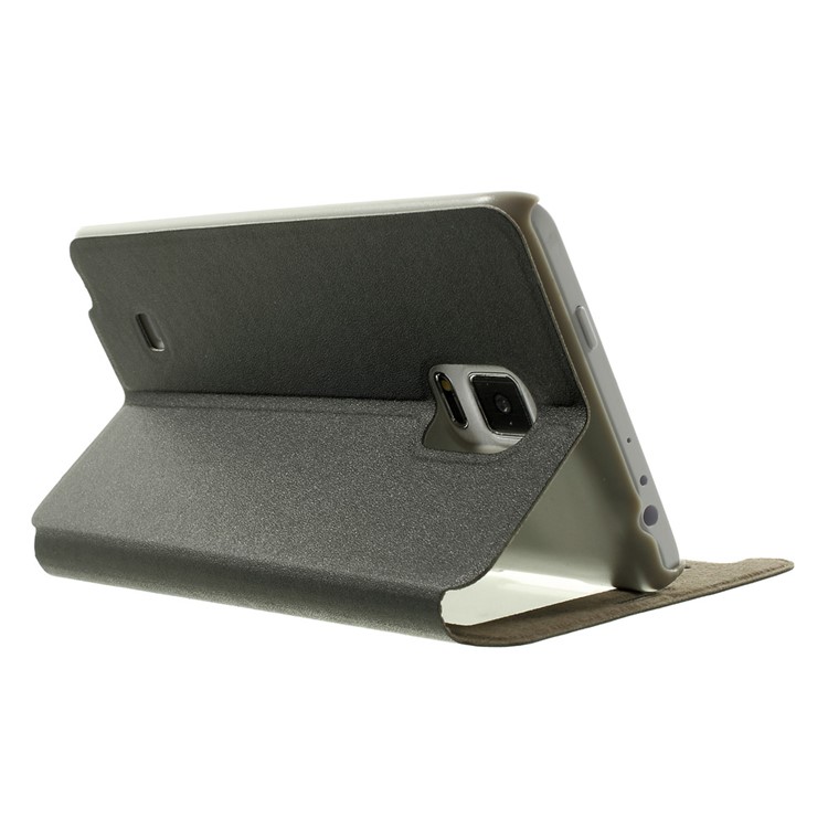 Window View Leather Case for Samsung Galaxy Note Edge SM-N915A SM-N915V - Black-4