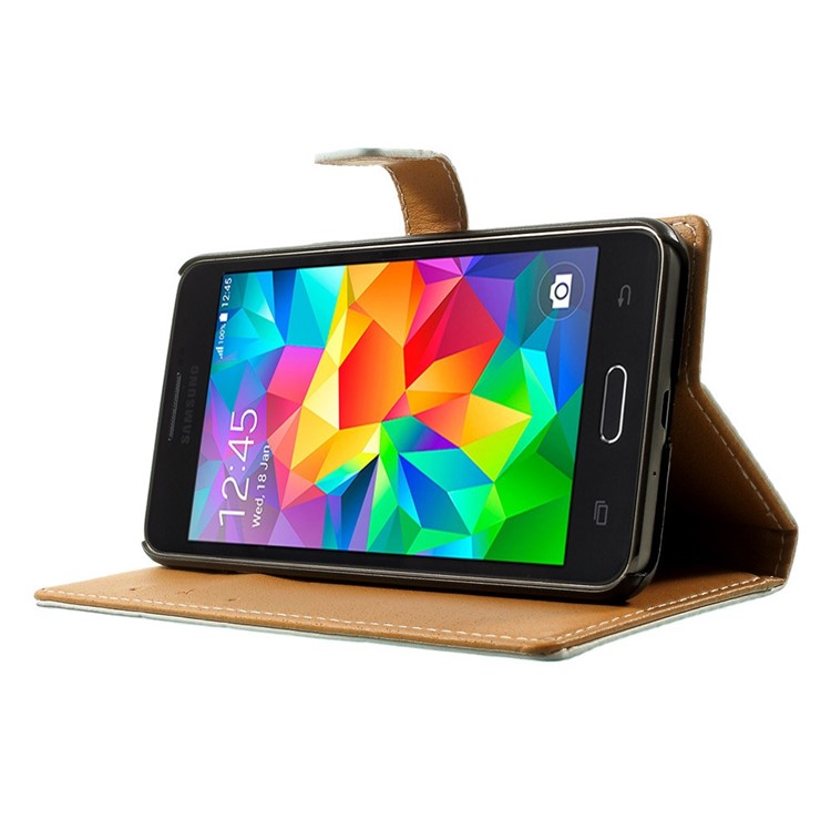 Magnetic PU Leather Wallet Cover for Samsung Galaxy Grand Prime SM-G530H - Pretty Butterfly-3