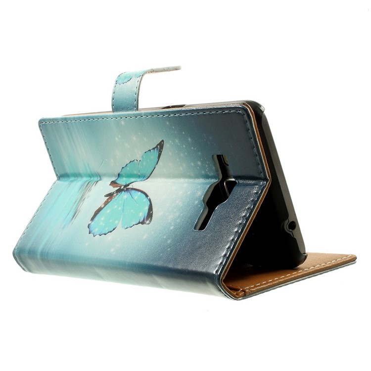 Magnetic PU Leather Wallet Cover for Samsung Galaxy Grand Prime SM-G530H - Pretty Butterfly-4