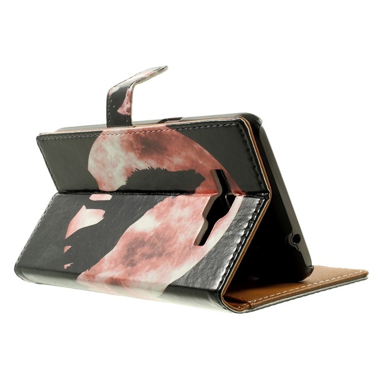 Folio Stand Leather Case Wallet for Samsung Galaxy Grand Prime SM-G530H - Howling Wolf-4