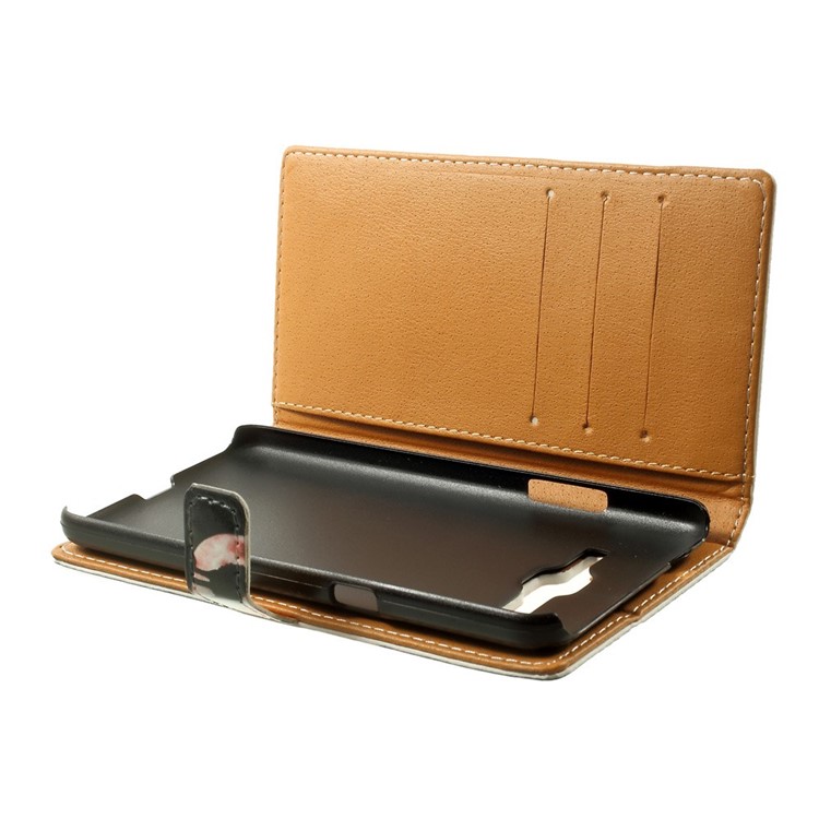 Folio Stand Leather Case Wallet for Samsung Galaxy Grand Prime SM-G530H - Howling Wolf-6