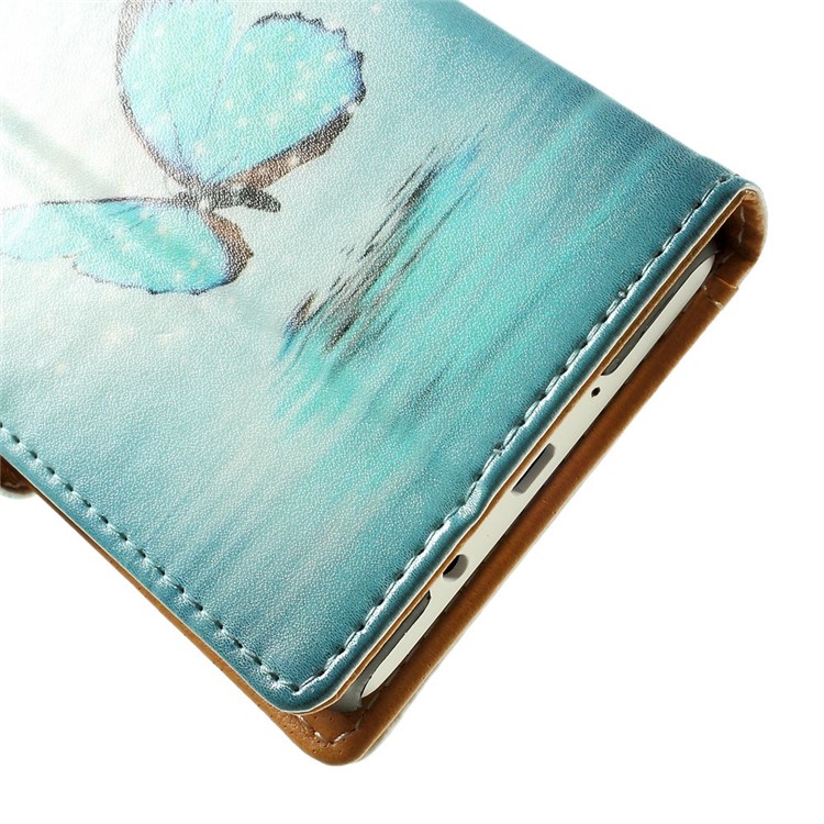 Romantic Butterfly Pattern Leather Wallet Cover for Samsung Galaxy A5 SM-A500F w/ Stand-10