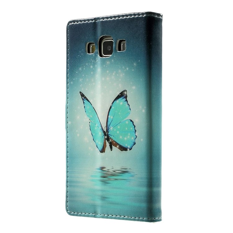 Romantic Butterfly Pattern Leather Wallet Cover for Samsung Galaxy A5 SM-A500F w/ Stand-2