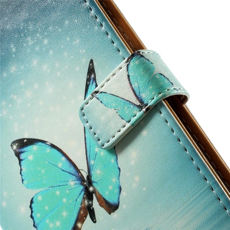 Romantic Butterfly Pattern Leather Wallet Cover for Samsung Galaxy A5 SM-A500F w/ Stand-9