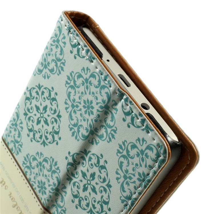 Crown & Moroccan Pattern Leather Wallet Shell for Samsung Galaxy A5 SM-A500F w/ Stand-10