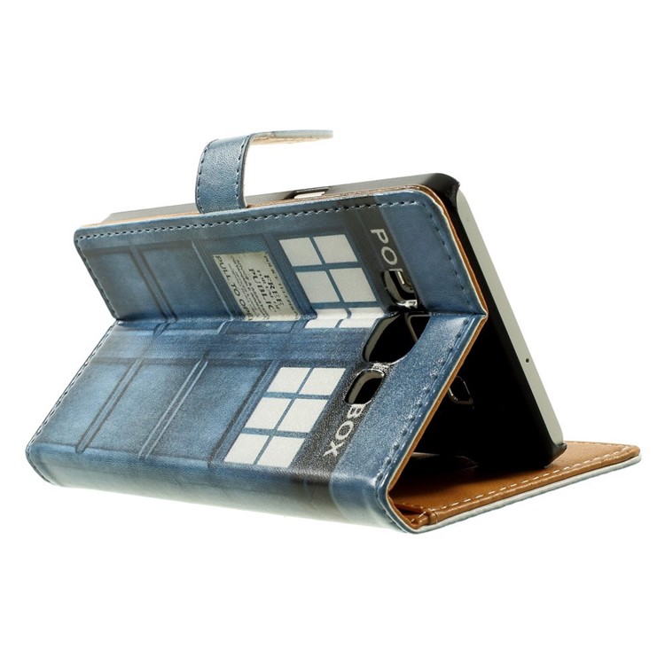 Police Public Call Box Leather Stand Case for Samsung Galaxy A5 SM-A500F-4