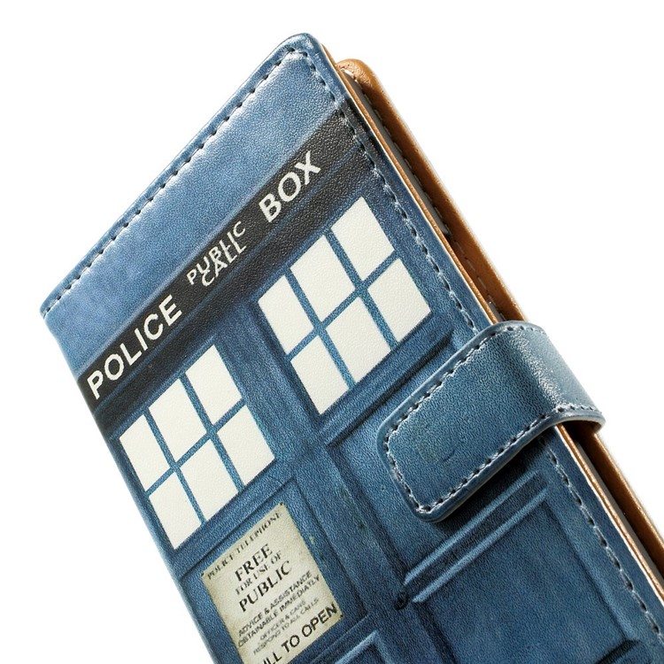 Police Public Call Box Leather Stand Case for Samsung Galaxy A5 SM-A500F-9