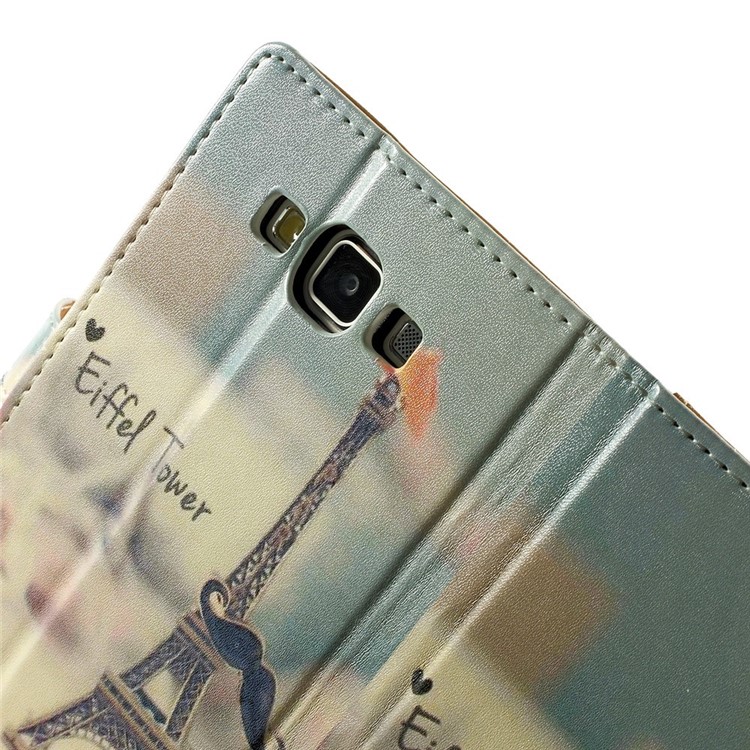 Eiffel Tower Leather Stand Cover for Samsung Galaxy A5 SM-A500F-8