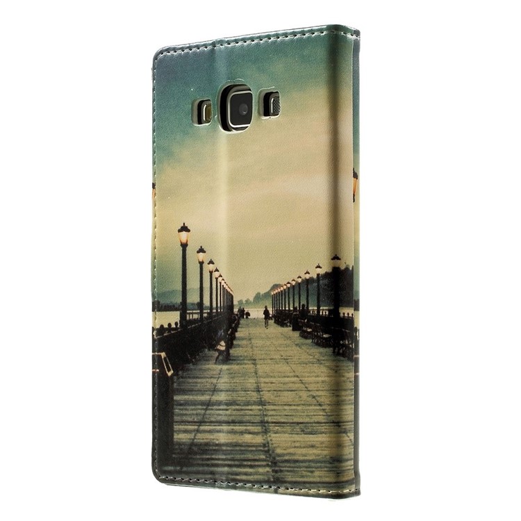 Bridge & Passerby Leather Stand Shell for Samsung Galaxy A5 SM-A500F-2