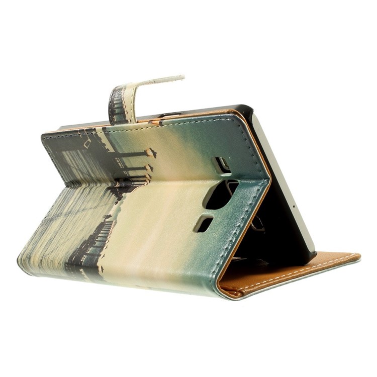 Bridge & Passerby Leather Stand Shell for Samsung Galaxy A5 SM-A500F-4