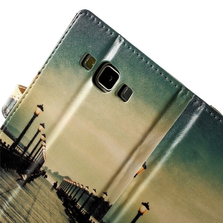 Bridge & Passerby Leather Stand Shell for Samsung Galaxy A5 SM-A500F-8