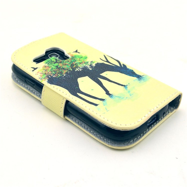Unique Deer for Samsung Galaxy S3 Mini i8190 Wallet Leather Stand Case-3