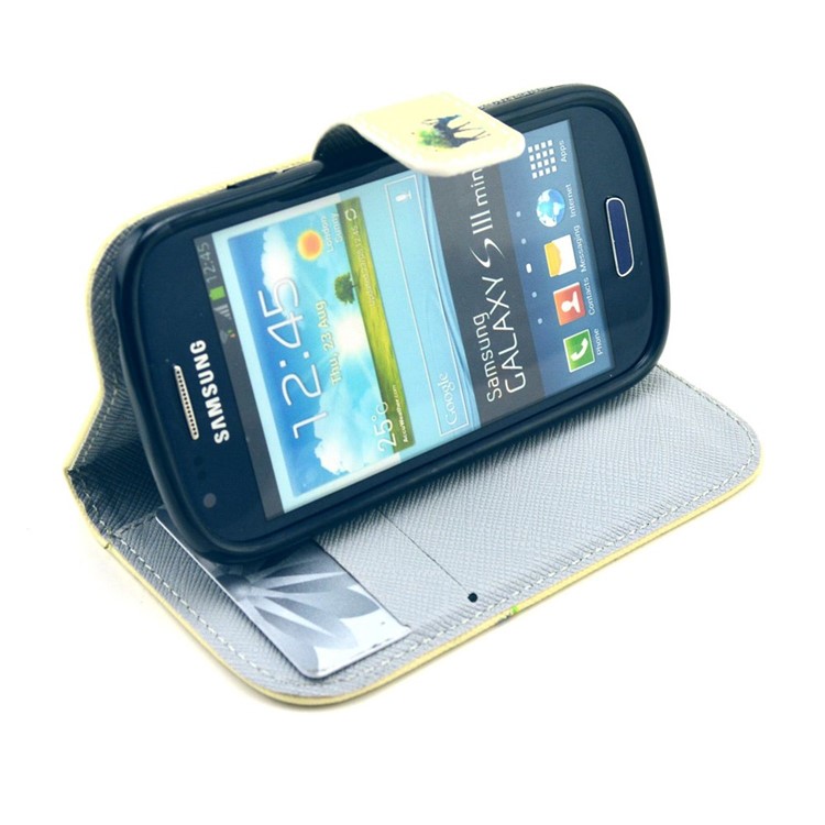 Unique Deer for Samsung Galaxy S3 Mini i8190 Wallet Leather Stand Case-5