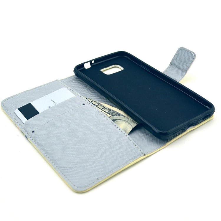 Wallet Leather Stand Case for Samsung Galaxy Alpha SM-G850F SM-G850A - Deer & Tree-5