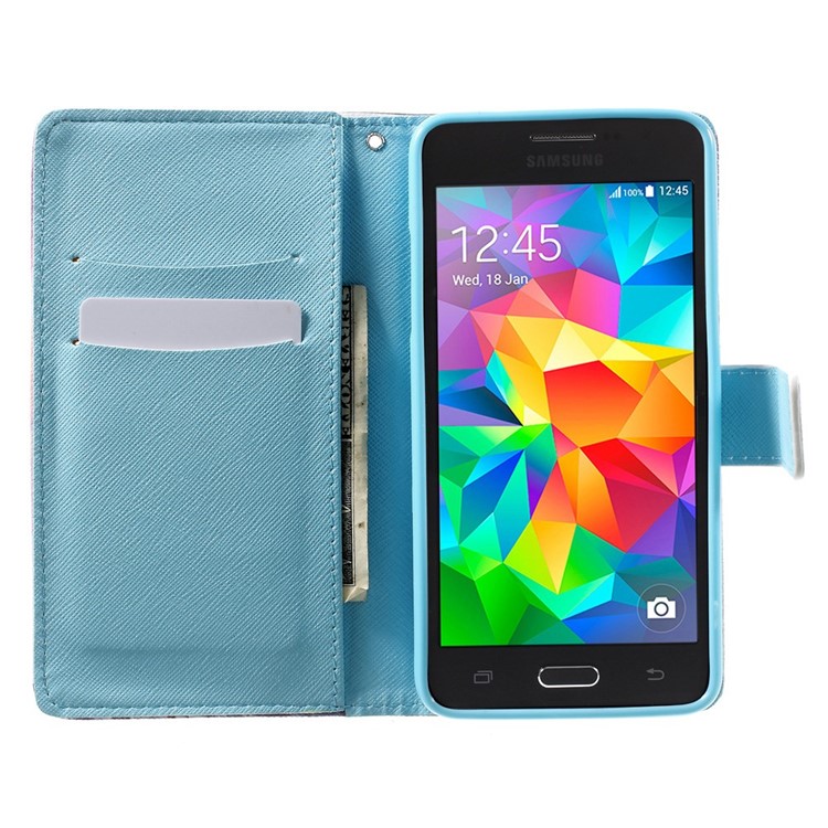For Samsung Galaxy Grand Prime SM-G530H Leather Case - Quote & Snow Mountain-5