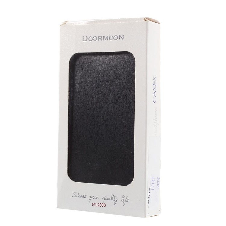 DOORMOON Genuine Leather Case for Samsung Galaxy Ace 4 SM-G357FZ / Ace Style LTE G357 w/ Stand - Black-10