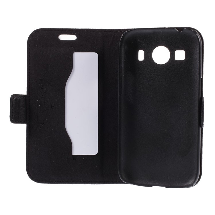 DOORMOON Genuine Leather Case for Samsung Galaxy Ace 4 SM-G357FZ / Ace Style LTE G357 w/ Stand - Black-6
