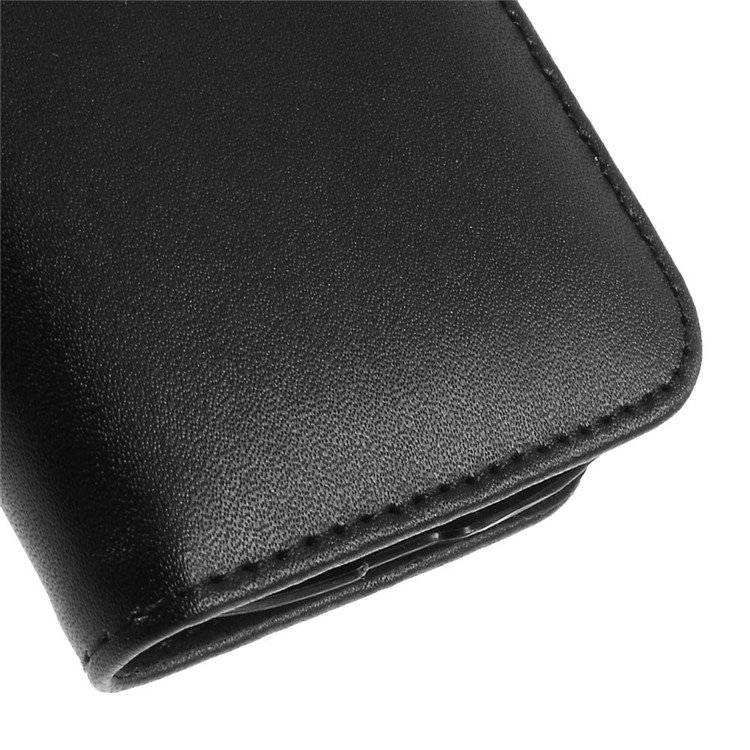 DOORMOON Genuine Leather Case for Samsung Galaxy Ace 4 SM-G357FZ / Ace Style LTE G357 w/ Stand - Black-8