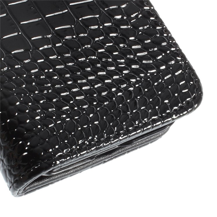 Crocodile Texture Leather Wallet Case for Samsung Galaxy Core Prime G360 - Black-8