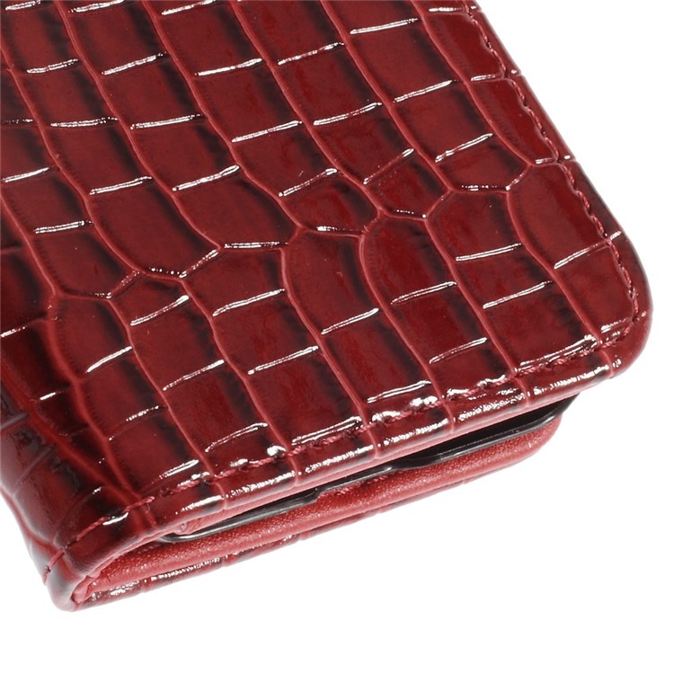 Crocodile Texture Leather Stand Case for Samsung Galaxy Core Prime G360 - Red-8