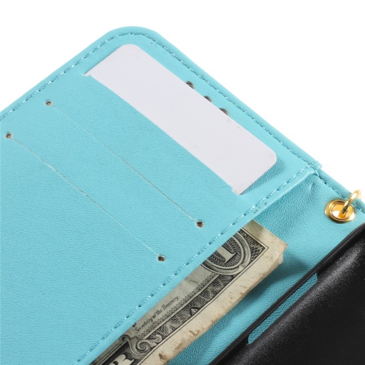Crocodile Texture Leather Magnetic Case for Samsung Galaxy Core Prime G360 with Stand - Blue-7