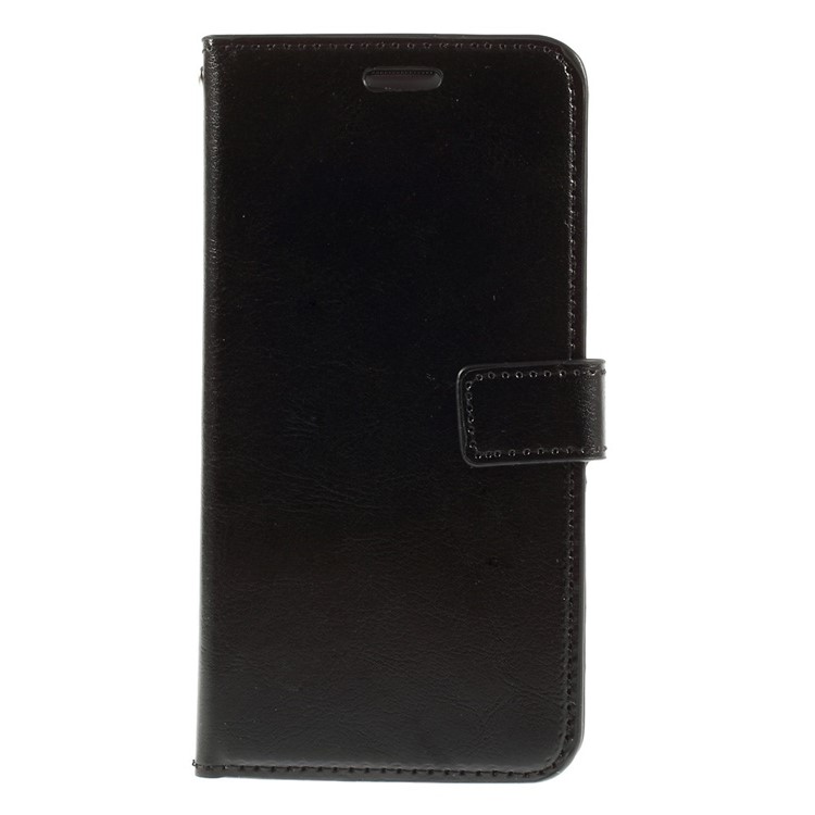 For Samsung Galaxy A7 SM-A700F Crazy Horse Leather Wallet Case - Black-3