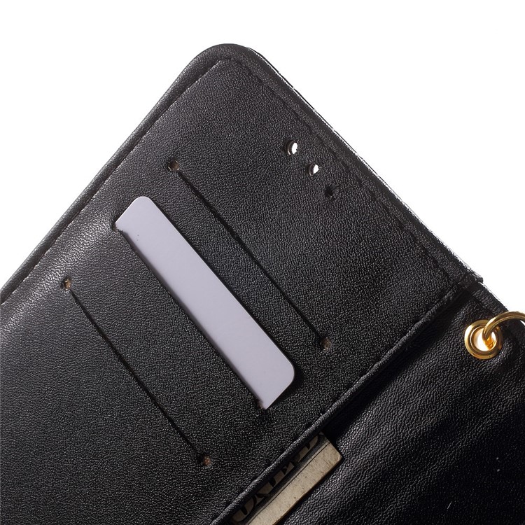 Crocodile Texture Leather Wallet Case for Samsung Galaxy Grand Prime G530H - Black-7