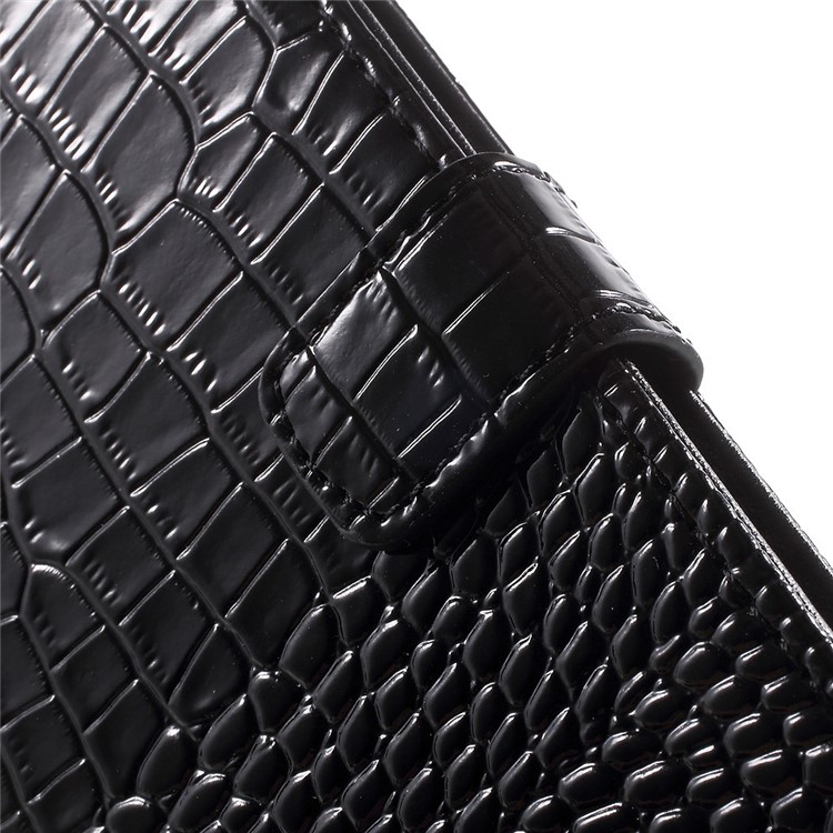 Crocodile Texture Leather Wallet Case for Samsung Galaxy Grand Prime G530H - Black-9
