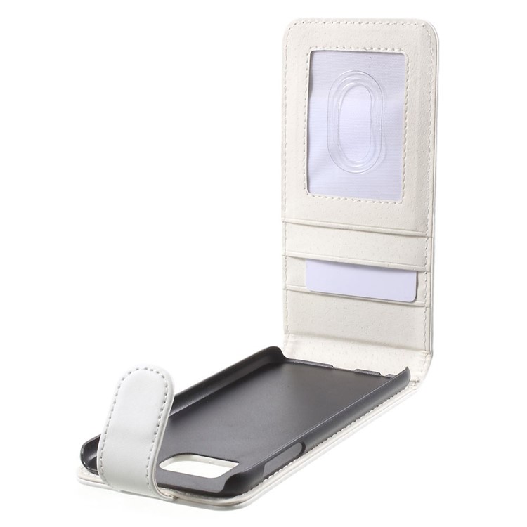 Vertical Magnetic Flip Leather Case Cover for Samsung Galaxy S6 G920 - White-3