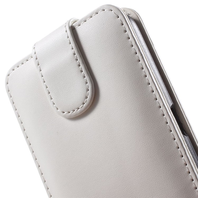 Vertical Magnetic Flip Leather Case Cover for Samsung Galaxy S6 G920 - White-5