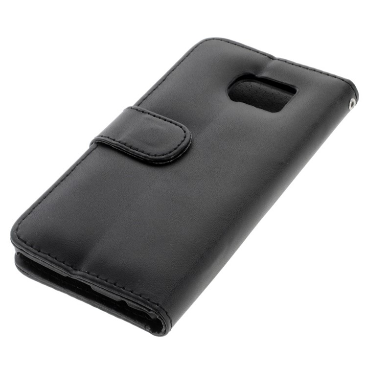 Magnetic Flip Leather Case for Samsung Galaxy S6 SM-G920 - Black-3