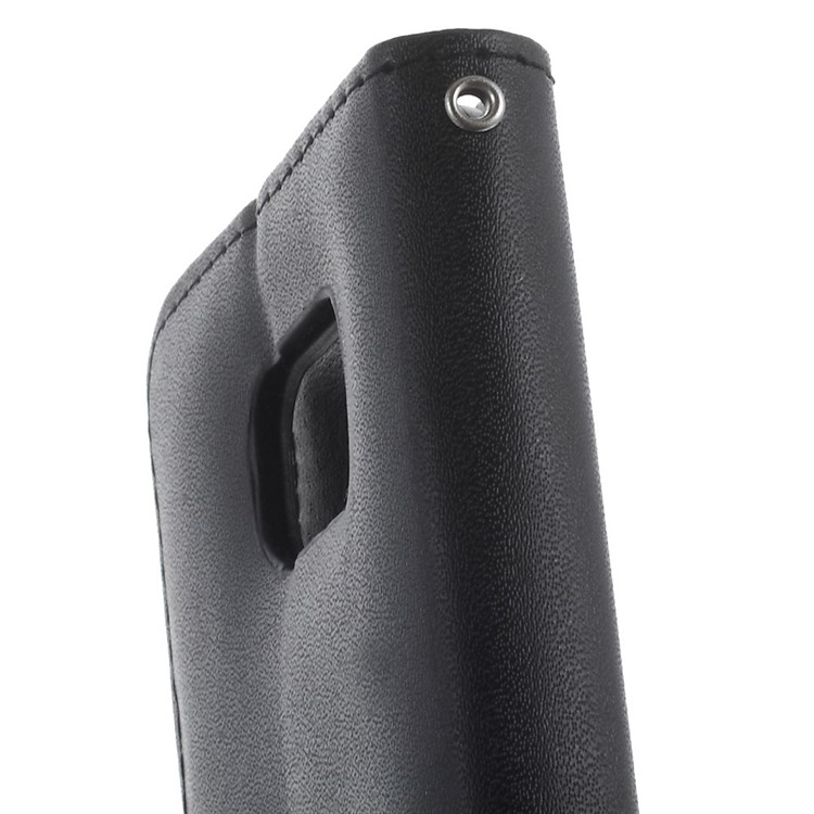 Magnetic Flip Leather Case for Samsung Galaxy S6 SM-G920 - Black-6
