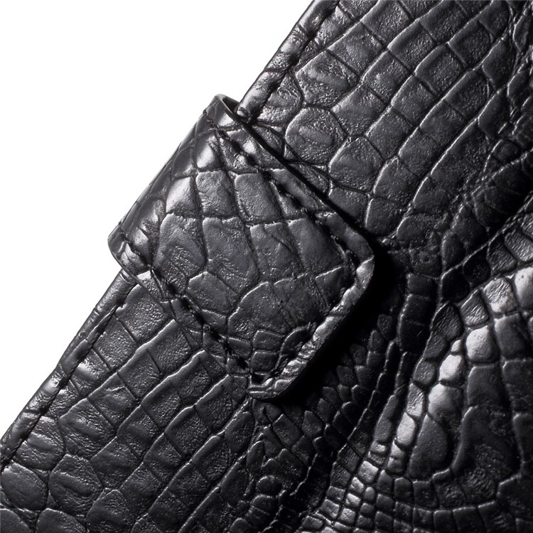 Crocodile Texture Leather Stand Case for Samsung Galaxy S6 G920 Card Holder - Black-7