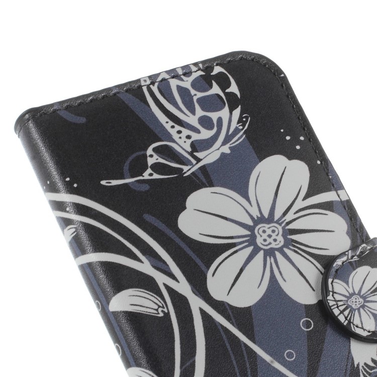 Leather Wallet Bracket Case for Samsung Galaxy S6 SM-G920 - Elegant Floral-6