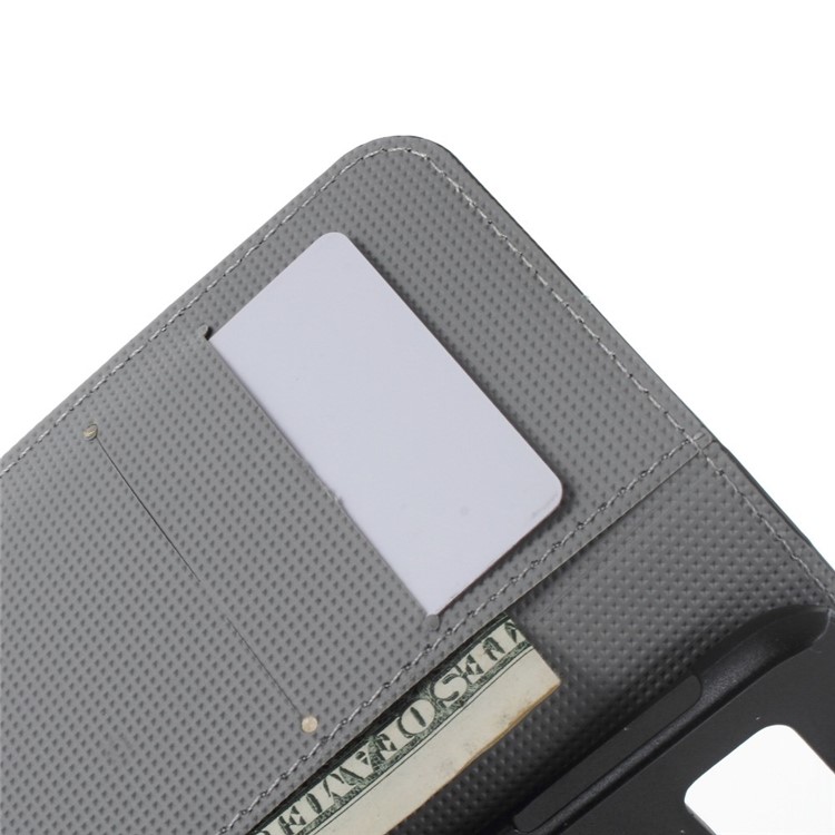 Leather Wallet Bracket Case for Samsung Galaxy S6 SM-G920 - Elegant Floral-7