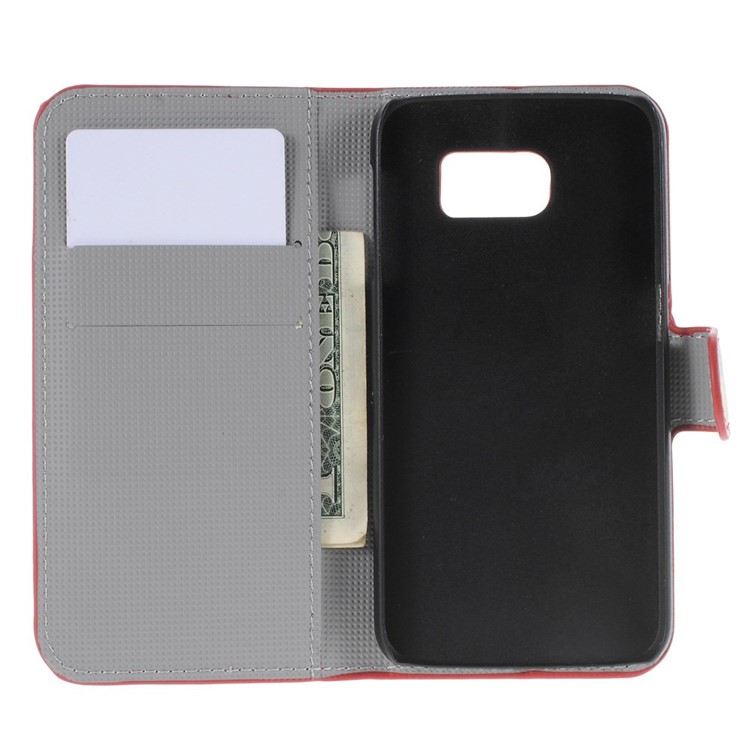 Retro American Flag Leather Card Slots Case for Samsung Galaxy S6 SM-G920-3